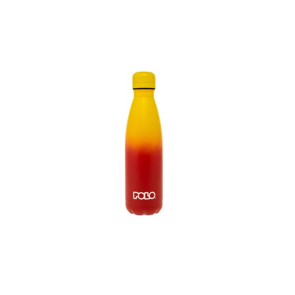 Μπουκάλι θερμός Polo Double Color Κίτρινο/Κόκκινο 500ml