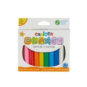 Πλαστελίνες Carioca Plasty για 3+ Ετών 10 χρωμάτων