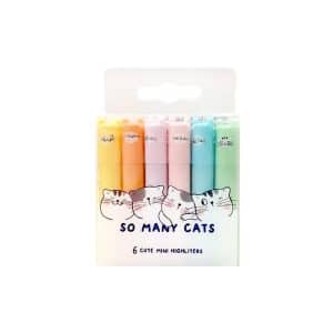Μαρκαδόροι υπογράμμισης mini set So many cats (διάφορα χρώματα)
