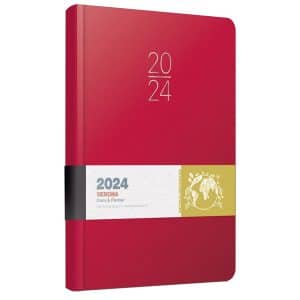 Ημερολόγιο Εβδομαδιαίο 2024 Verona 9x16 cm Κόκκινο