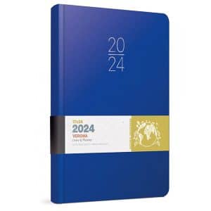 Ημερολόγιο Ημερήσιο 2024 Verona 17x24 cm Μπλε