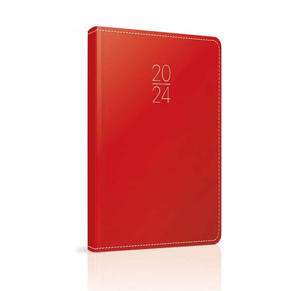 Ημερολόγιο Ημερήσιο 2024 Livorno 12x17 cm Κόκκινο