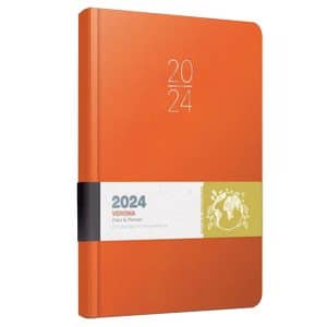 Ημερολόγιο Ημερήσιο 2024 Verona 17x24 cm Πορτοκαλί